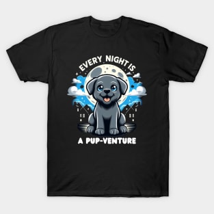 "Starry Pup Adventures - Every Night's a New Tale" T-Shirt